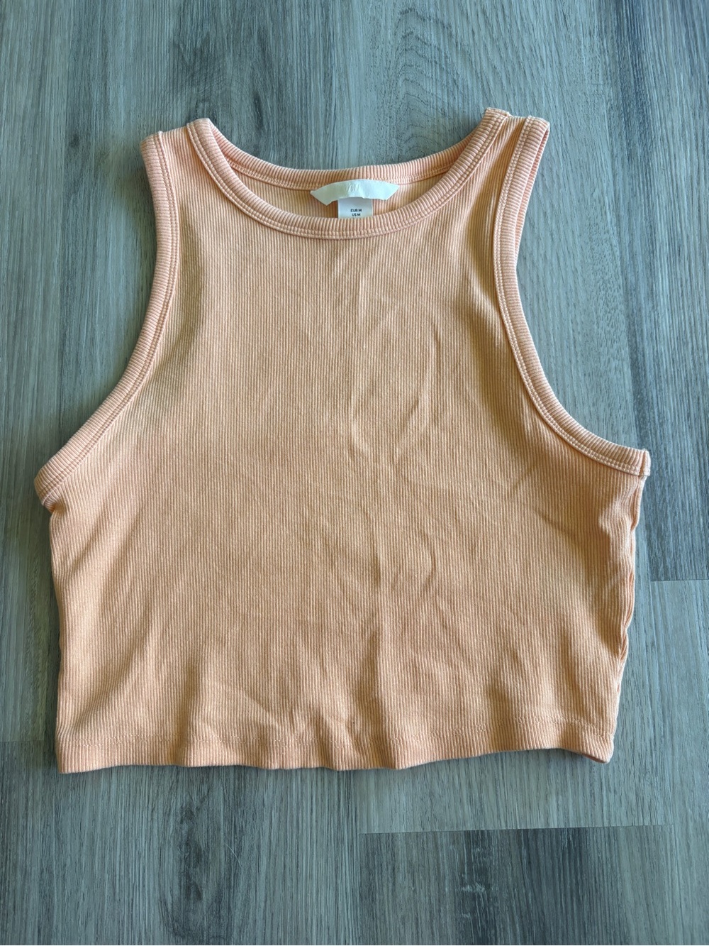 H&M Ribbed Peach Crop Tank - Women
